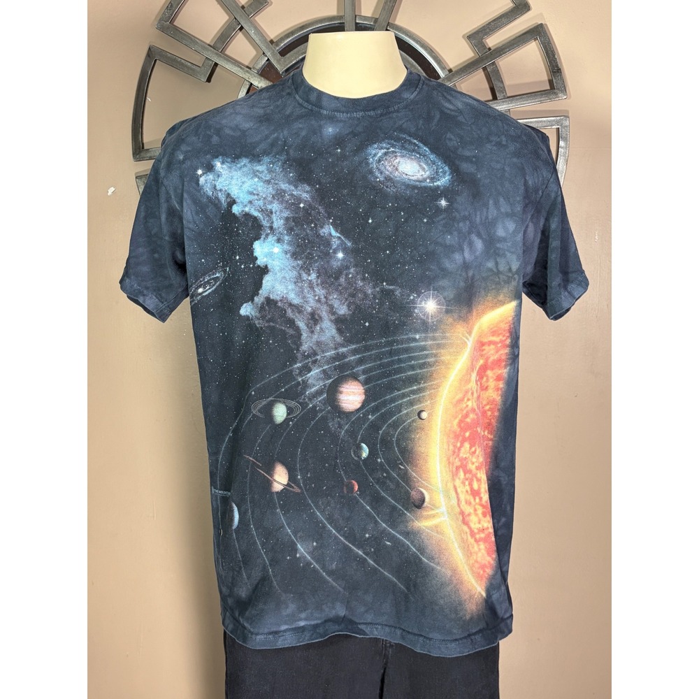 The Mountain Mens Solar System Galaxy Tie Dye Graphic Shirt Large Space Sun 2009